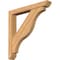 Ekena Millwork Funston Slat Smooth Bracket w/ Offset Brace, Western Red Cedar, 5 1/2"W x 38"D x 38"H BKT0604X38X38FST06SWR - alternate 1